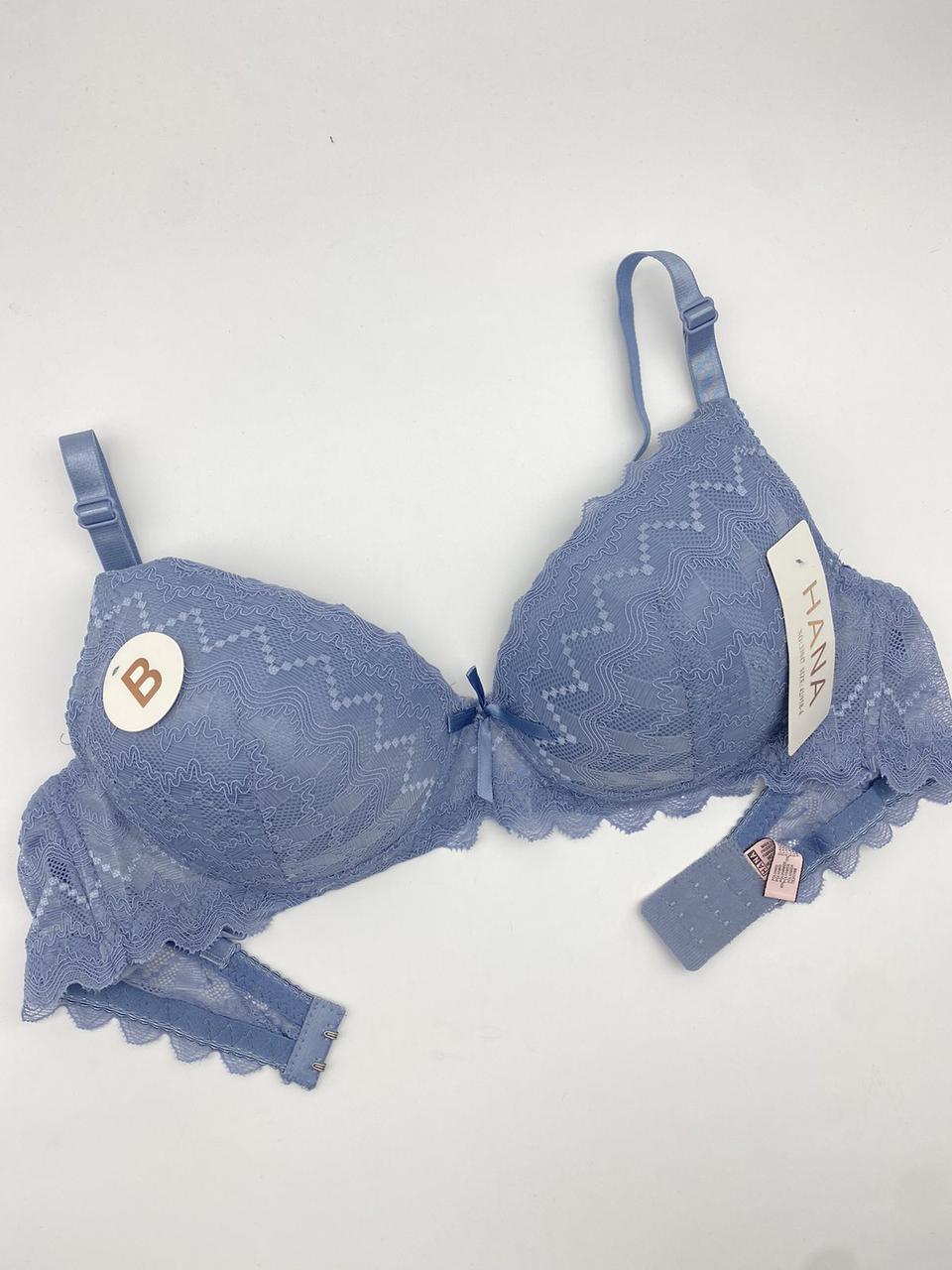 Бюстгальтер мереживний блакитний HANA чашка В 33047-3, фото 1