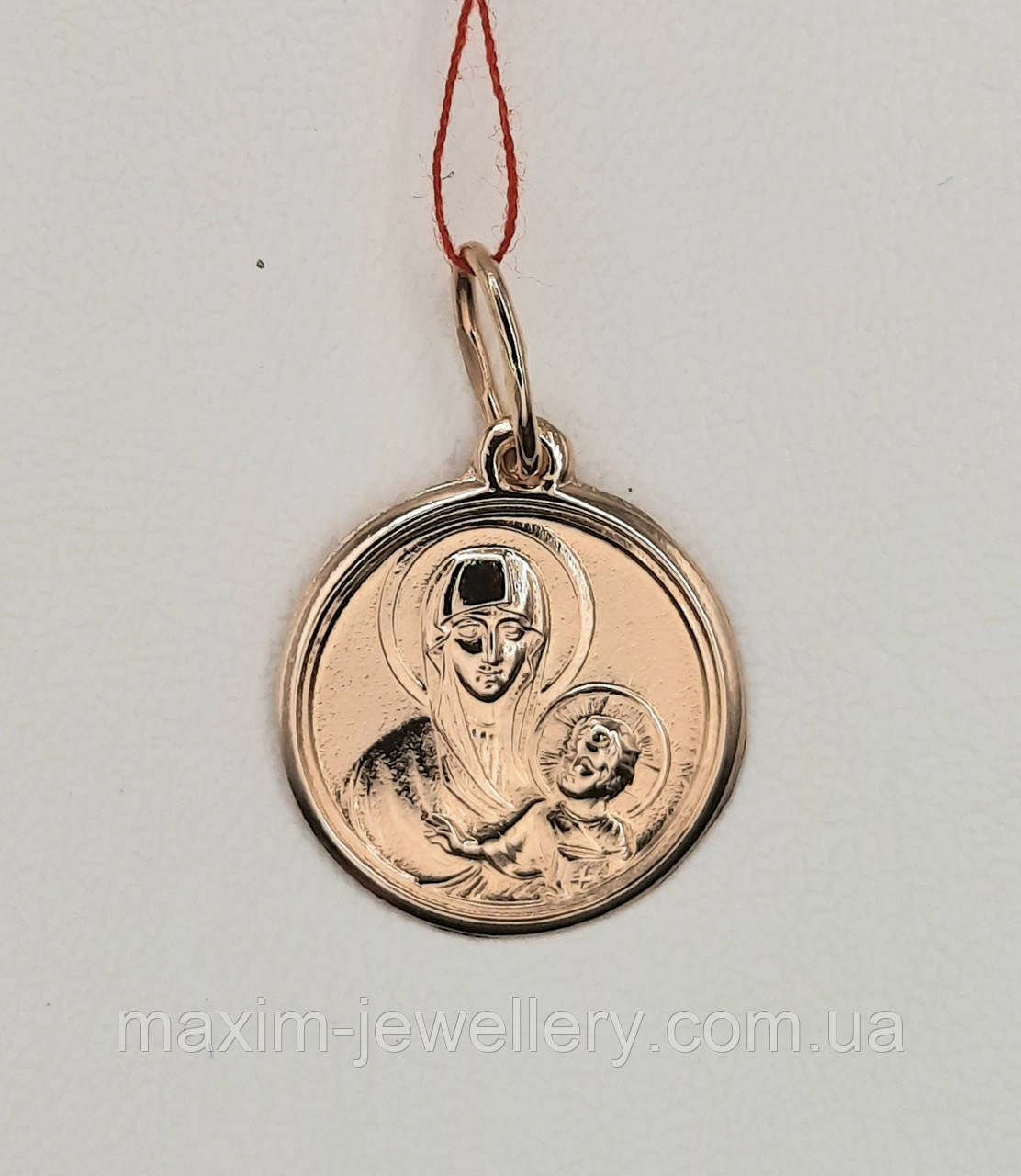 Підвіска - іконка "Богородиця з дитям" із золота, фото 1