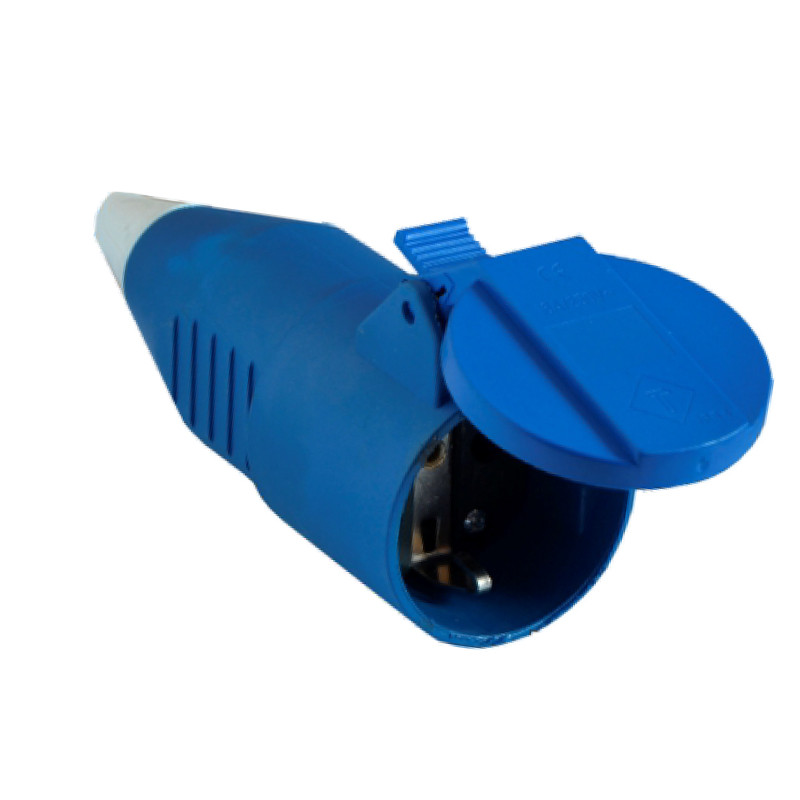 Розетка силова, переносна РС-212, 2P+PE, 16 А, 230 В, IP44