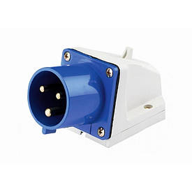 Вилка силова, стаціонарна РС-513, 2P+N, 16 А, 230 В, IP44