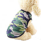 Одяг для тварин SIZE (S) майка для собак (камуфляж) зелений