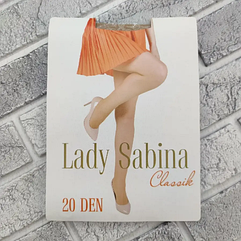 Колготки капронові жіночі Lady Sabina 20DEN класика р.6 бежеві 20024789