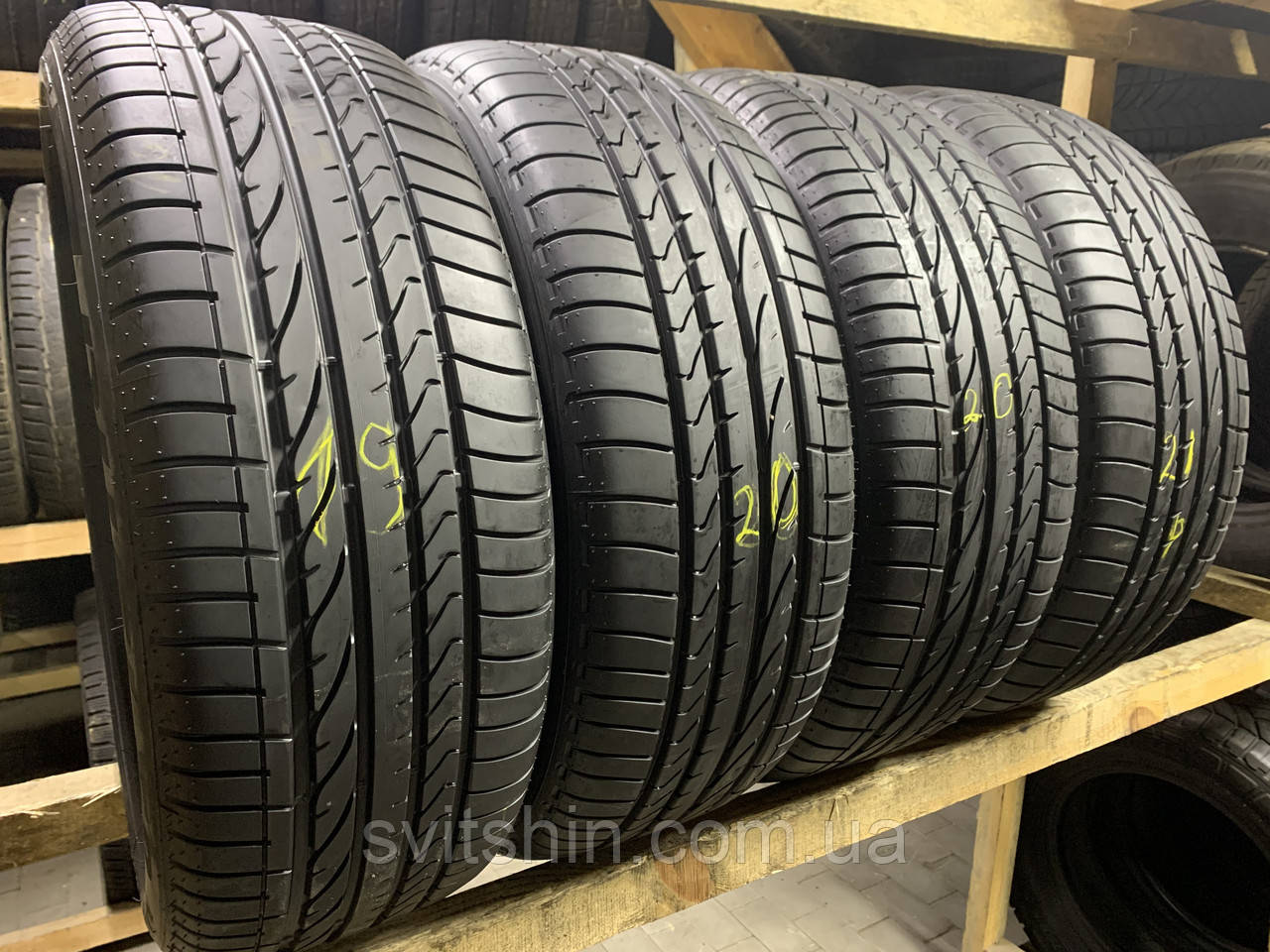 Літні шини 235/55R19 Bridgestone Dueler H/P Sport 7мм 4шт, фото 1