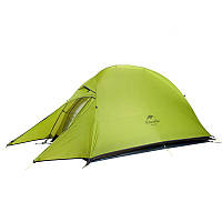 Суперлегкая одноместная палатка Naturehike Cloud Up 1 Обновлен NH18T010-T, 210T, Green