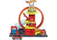 Трек Хот ВІлс Пожежна станція Hot Wheels City Super Loop Fire Station HKX41