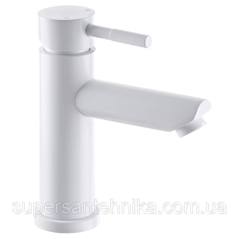Змішувач для умивальника SUS-001-A білий із неіржавкої сталі