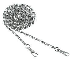 Ланцюжок розалино, 120 см срібло, неповоротний затискач №82348