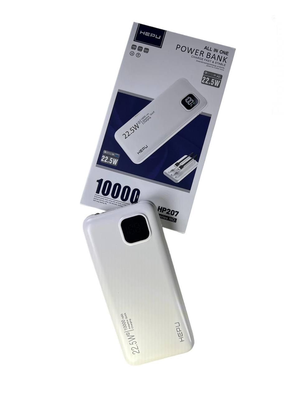Повербанк Power Bank HEPU HP-207 10000 mAh / швидка зарядка 22,5W
