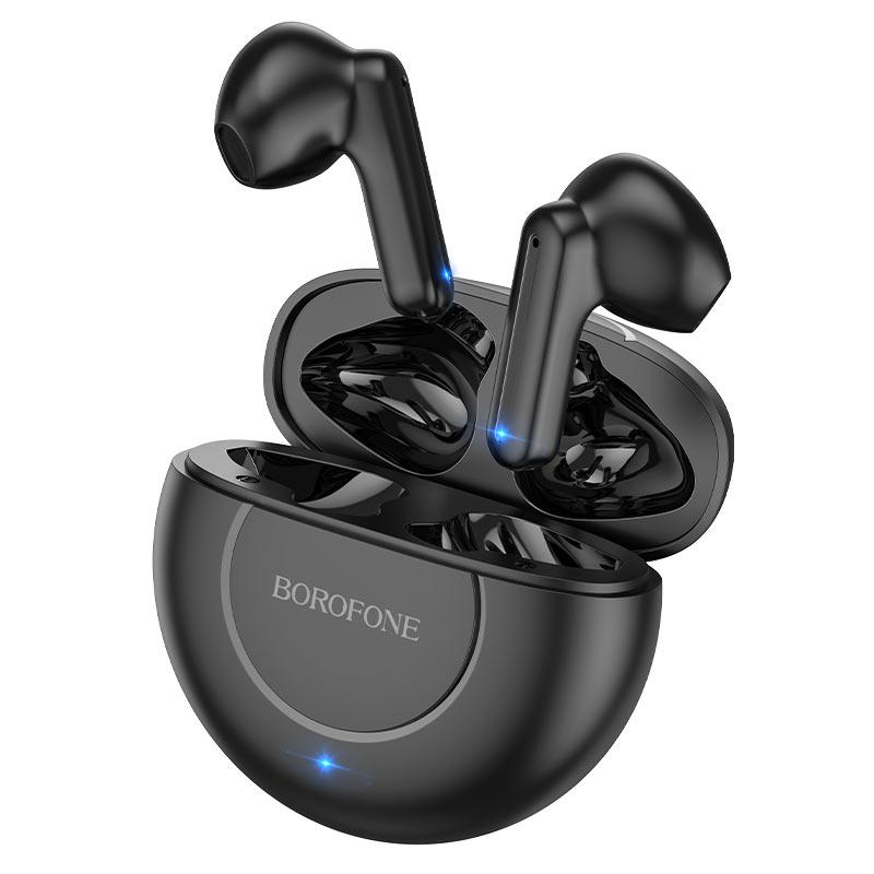 Бездротові навушники з мікрофоном Bluetooth навушники в кейсі BOROFONE BE54 Rejoice TWS Чорний