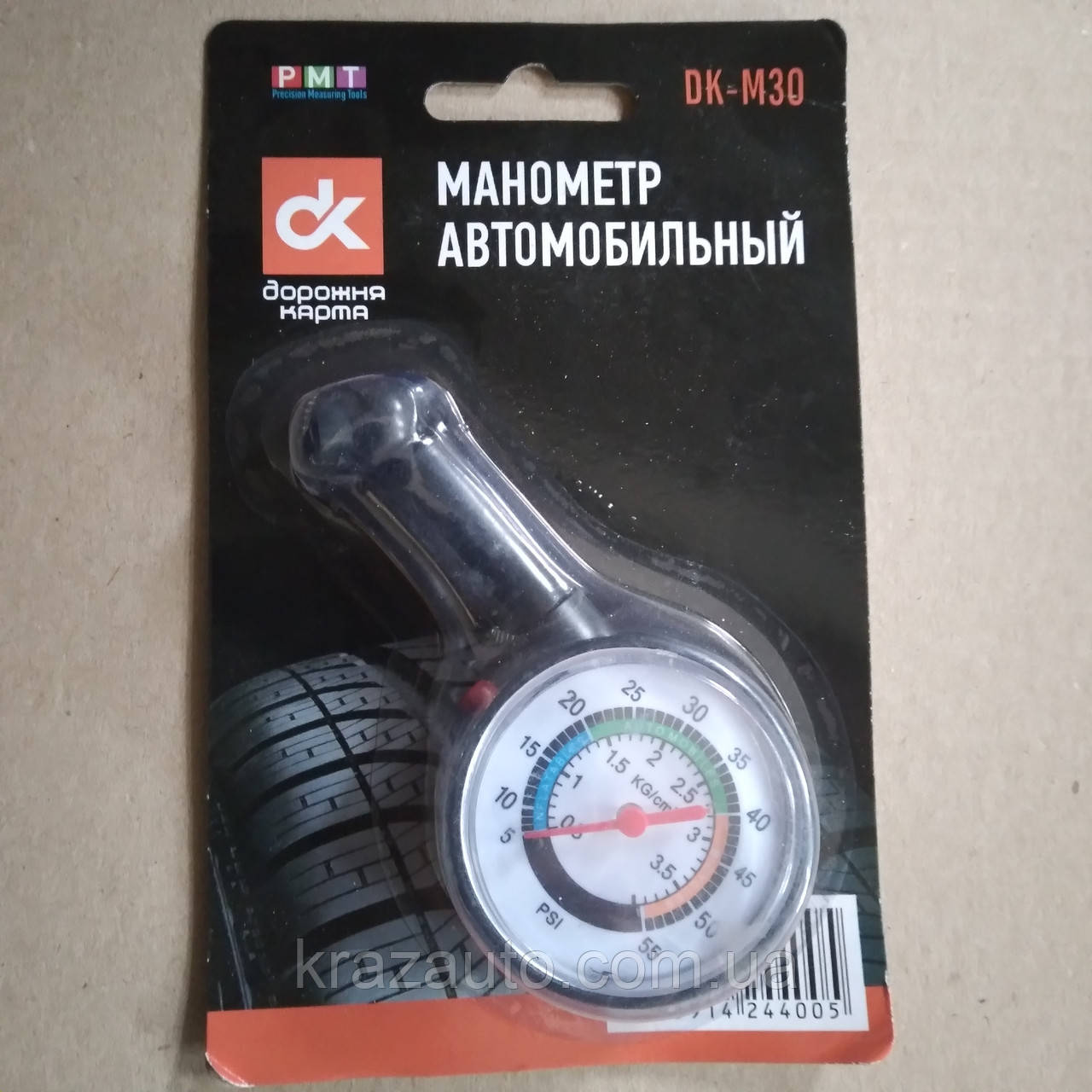 Манометр для вимірювання тиску в шинах. dk-m30, фото 1