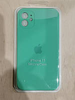 Чохол iPhone 11 Silicone Case Florest Mint