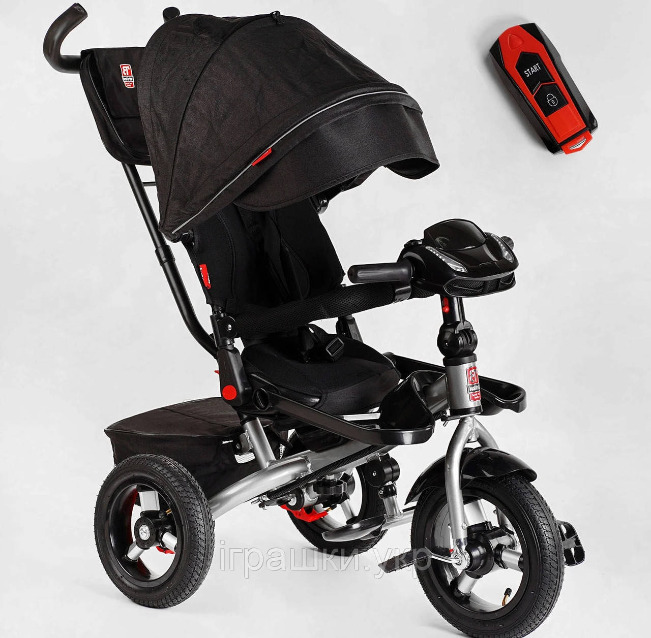 Триколісний дитячий велосипед Best Trike 6088F-600-19, з надувними колесами
