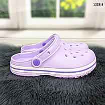 Кроки сабо підліткові для дівчинки бузкові Dago Style р-р 33-36, фото 2