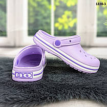 Кроки сабо підліткові для дівчинки бузкові Dago Style р-р 33-36, фото 5