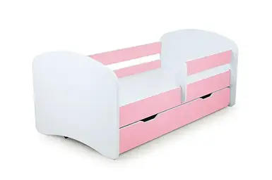 Дитяче ліжко Лаккі Рожева 170х80