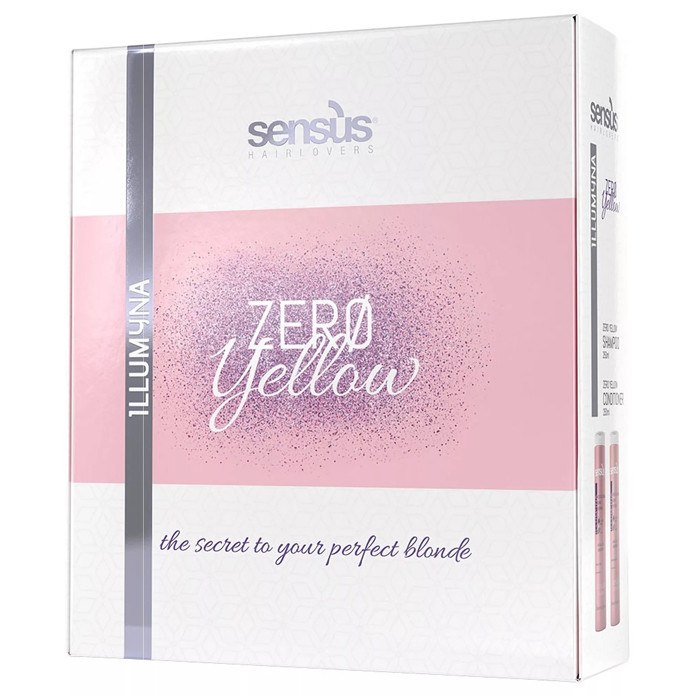 Набір проти жовтизни волосся Sensus Illumina Zero Yellow Retail Kit 1 уп x 2 шт., фото 1