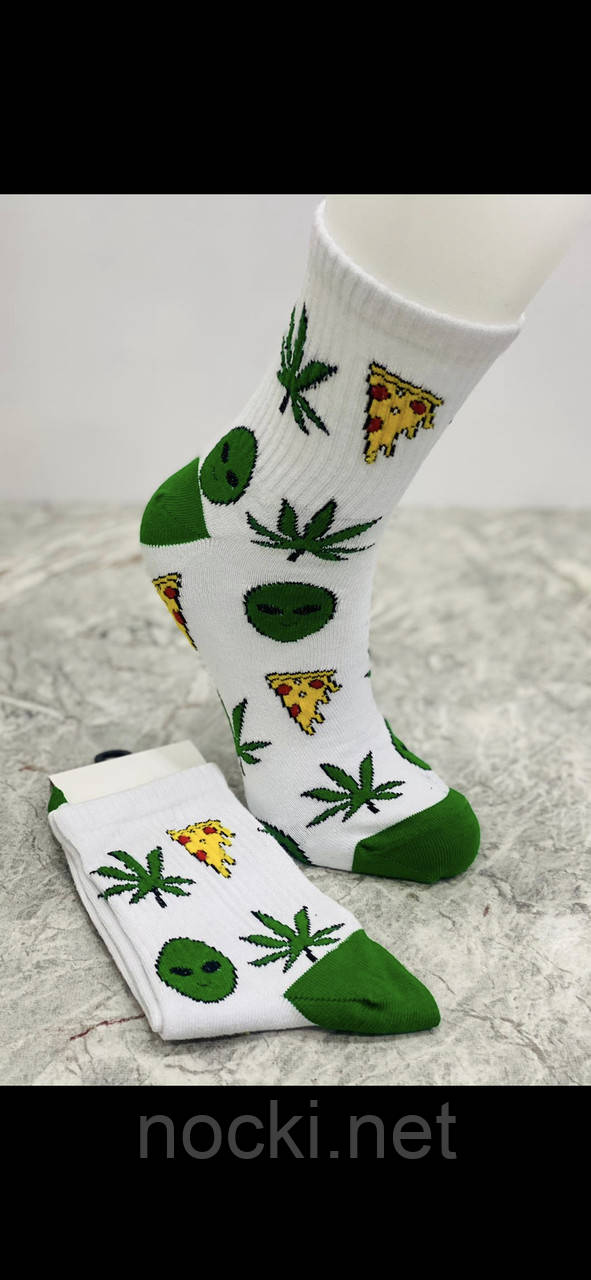 Шкарпетки з вишивкою конопля, фото 1