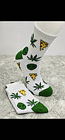Шкарпетки з вишивкою конопля