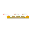 Панель рейкова (декор на стіну) Горіх італійський, PR03771, 2800 мм *121,5 мм (0,34 кв. м), фото 9