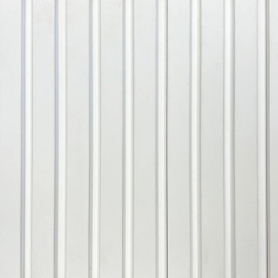 Панель рейкова (декор на стіну) Білий шовк (матова), PR03771, 2800 мм *121,5 мм (0,34 кв. м)