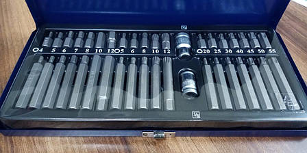 Набір біт 10 мм HEX, TORX, SPLINE 40ед. СТАНДАРТ SDBS0040, фото 1