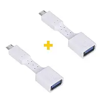Переходник XoKo AC-110 USB (мама) - microUSB (тато) White 2 шт. (XK-AC110-WH2)