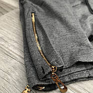 Лосини жіночі безшовні бавовна зі змійкою Kenalin, сірі, розмір XL-2XL, 0911, фото 2