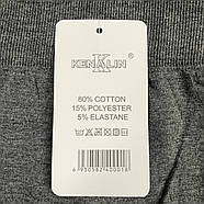 Лосини жіночі безшовні бавовна зі змійкою Kenalin, сірі, розмір XL-2XL, 0911, фото 4