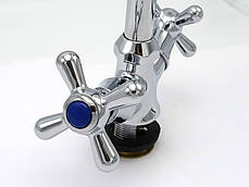 Змішувач кран-буксовий на кухню, тип ручки 509-3 колір хром Millz, фото 2