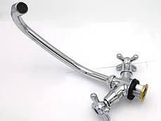 Змішувач кран-буксовий на кухню, тип ручки 509-3 колір хром Millz, фото 3