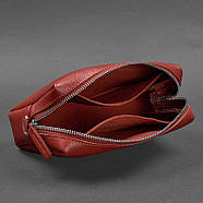 Шкіряна косметичка-несесер 3.0 (червона) шкіра Krast, фото 5