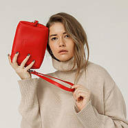 Шкіряна косметичка-несесер 3.0 (червона) шкіра Krast, фото 6