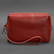 Шкіряна косметичка-несесер 3.0 (червона) шкіра Krast, фото 7