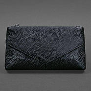 Жіноча косметичка з натуральної шкіри (темно-синя), фото 4