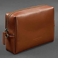 Шкіряна сумочка-несесер 3.0 (світло-коричнева) шкіра Krast, фото 2