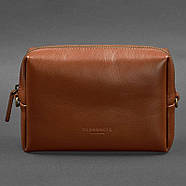 Шкіряна сумочка-несесер 3.0 (світло-коричнева) шкіра Krast, фото 4