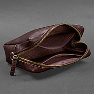 Шкіряна сумочка-несесер 3.0 (бордова) шкіра Krast, фото 2
