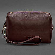 Шкіряна сумочка-несесер 3.0 (бордова) шкіра Krast, фото 4