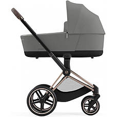 Cybex Priam 4.0 коляска 2 в 1 Mirage Grey шасі Rosegold, фото 3
