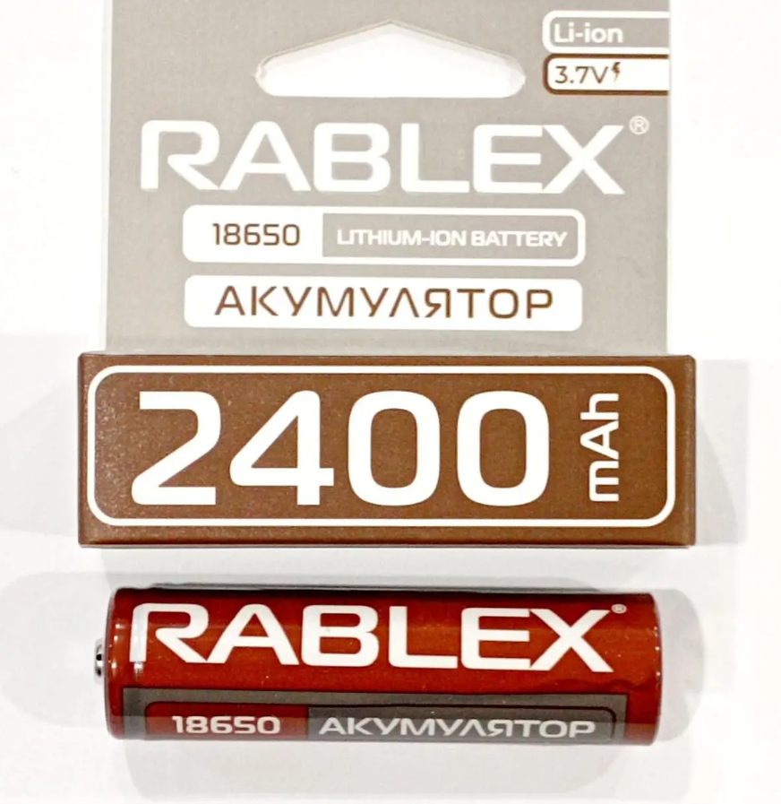 Акумулятор Rablex 18650 2400 mAh Li-ion 3.7V