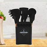 Кухонний набір з 12 предметів ZP-053 Чорний, фото 3