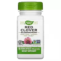 Red Clover, Nature`s Way, красный клевер, цветы и надземная часть растения, 400 мг, 100 вегетарианских капсул