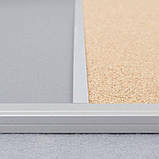 Дошка комбінована: сухостиральна магнітна + корок 170х100см в UKF (TCA3SC1710), фото 3