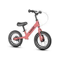 Детский беговел Baishs 002 Pink двухколесный велосипед без педалей с тормозом ld