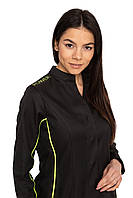 Кухарський чорний жіночий кітель "Пауер" із вишивкою — стиль, комфорт та індивідуальність для справжніх професіоналів кухні