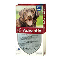 Адвантікс (Advantix) краплі від бліх та кліщів для собак вагою до 25-40 кг 4 пипетки х 4 мл