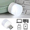Світлодіодна лампа USB LED Lamp 5V 1W 6000K біла / Портативний міні світильник з USB / USB нічник, фото 2