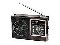 Аккумуляторный радиоприёмник многофункциональный портативный USB AUX Golon RX-9922 радио FM/AM/SW Коричневый
