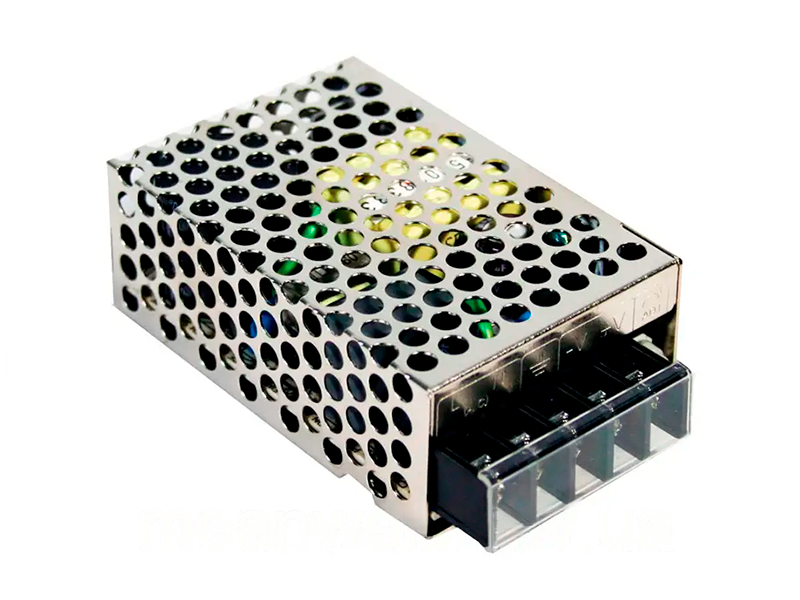 Блок живлення 25W-IP20 12V RS-12-25 AC125-373V/DC 3 роки гарантії MEAN WELL
