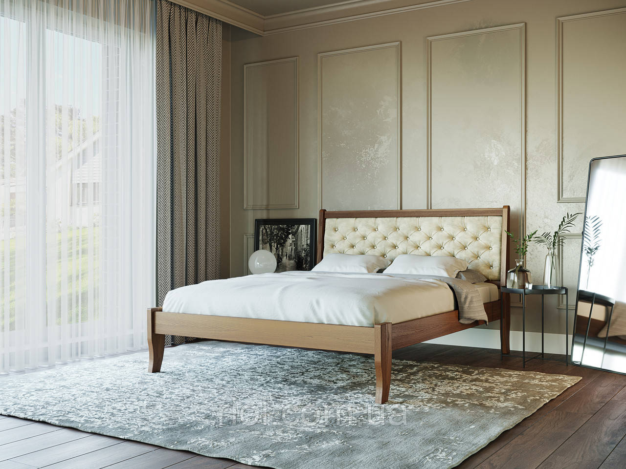 Ліжко Монако 50 з натурального дерева Бук, фото 1